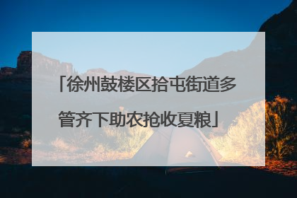 徐州鼓楼区拾屯街道多管齐下助农抢收夏粮