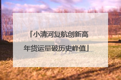小清河复航创新高 年货运量破历史峰值