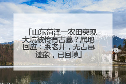 山东菏泽一农田突现大坑被传有古墓？属地回应：系老井，无古墓迹象，已回填