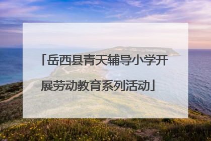 岳西县青天辅导小学开展劳动教育系列活动