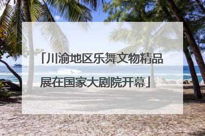 川渝地区乐舞文物精品展在国家大剧院开幕