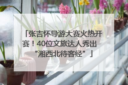 张吉怀导游大赛火热开赛！40位文旅达人秀出“湘西北待客经”