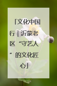 文化中国行｜沂蒙老区“守艺人”的文化匠心