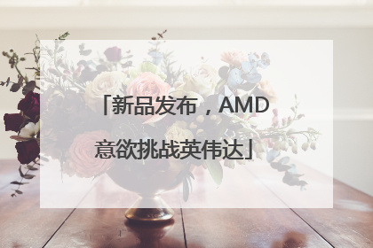 新品发布，AMD意欲挑战英伟达