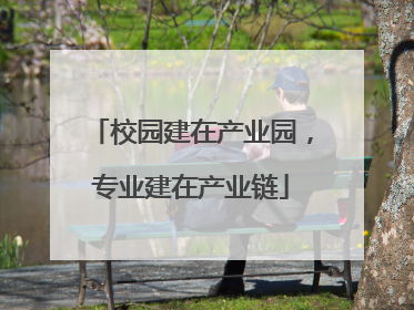 校园建在产业园，专业建在产业链