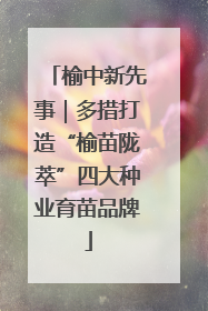 榆中新先事｜多措打造“榆苗陇萃”四大种业育苗品牌