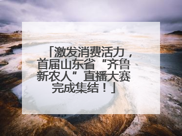 激发消费活力，首届山东省“齐鲁新农人”直播大赛完成集结！