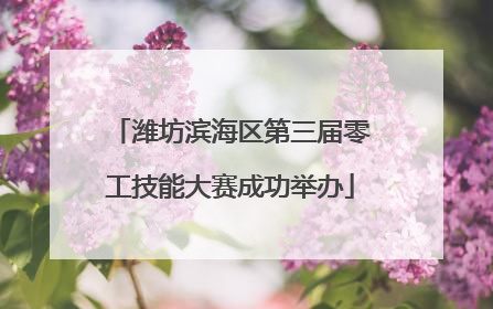 潍坊滨海区第三届零工技能大赛成功举办