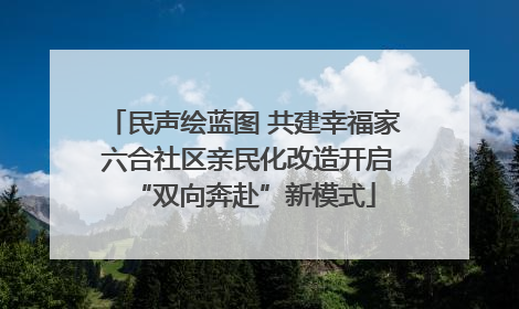 民声绘蓝图 共建幸福家 六合社区亲民化改造开启“双向奔赴”新模式