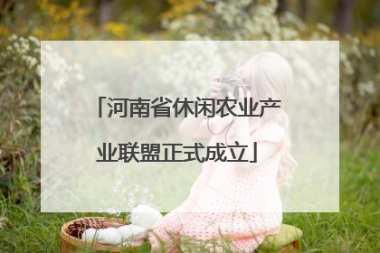 河南省休闲农业产业联盟正式成立