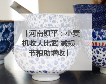 河南镇平：小麦机收大比武 减损节粮助增收