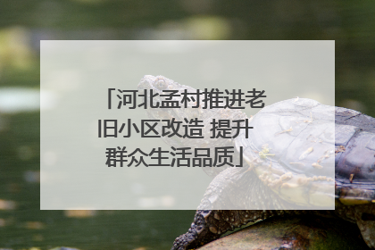 河北孟村推进老旧小区改造 提升群众生活品质