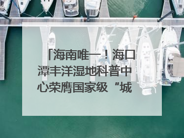 海南唯一！海口潭丰洋湿地科普中心荣膺国家级“城市儿童友好空间建设园区”称号