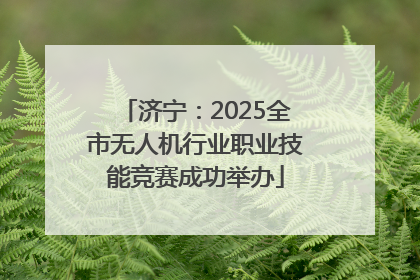 济宁：2025全市无人机行业职业技能竞赛成功举办