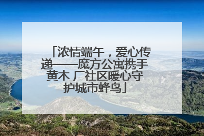 浓情端午，爱心传递——魔方公寓携手黄木 厂社区暖心守护城市蜂鸟