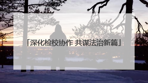 深化检校协作 共谋法治新篇