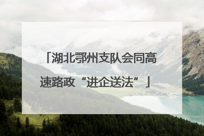 湖北鄂州支队会同高速路政“进企送法”