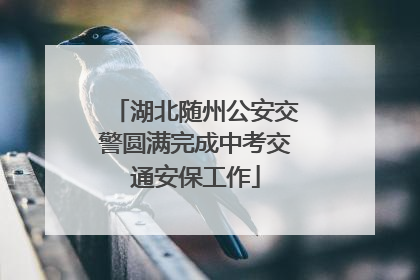 湖北随州公安交警圆满完成中考交通安保工作