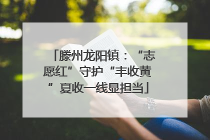 滕州龙阳镇：“志愿红”守护“丰收黄”夏收一线显担当
