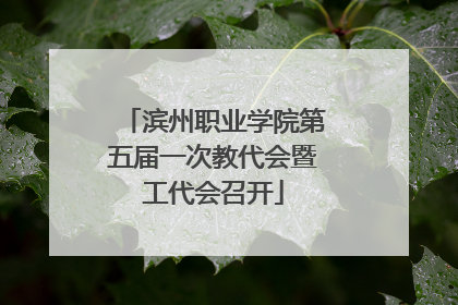 滨州职业学院第五届一次教代会暨工代会召开