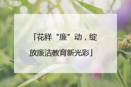 花样“廉”动，绽放廉洁教育新光彩