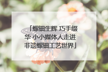 螺钿生辉 巧手缀华 小小媒体人走进非遗螺钿工艺世界