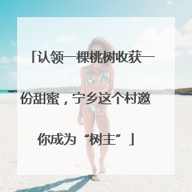 认领一棵桃树收获一份甜蜜，宁乡这个村邀你成为“树主”