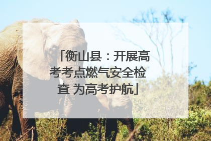 衡山县：开展高考考点燃气安全检查 为高考护航