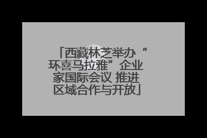 西藏林芝举办“环喜马拉雅”企业家国际会议 推进区域合作与开放