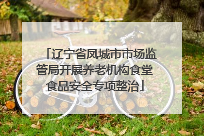 辽宁省凤城市市场监管局开展养老机构食堂食品安全专项整治