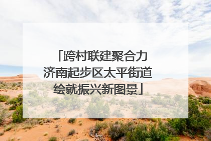 跨村联建聚合力 济南起步区太平街道绘就振兴新图景
