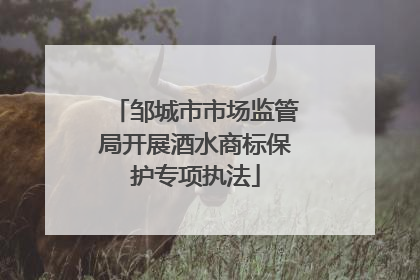 邹城市市场监管局开展酒水商标保护专项执法