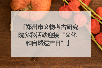 郑州市文物考古研究院多彩活动迎接“文化和自然遗产日”