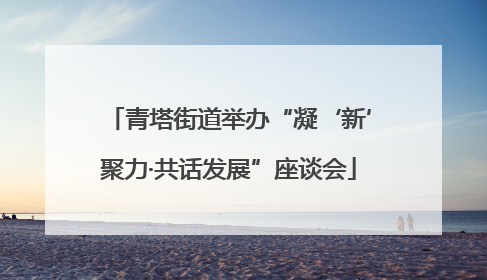青塔街道举办“凝‘新’聚力·共话发展”座谈会