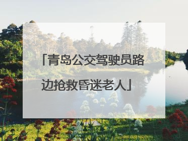 青岛公交驾驶员路边抢救昏迷老人