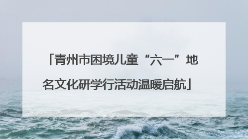 青州市困境儿童“六一”地名文化研学行活动温暖启航