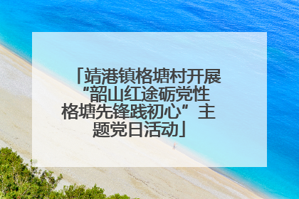 靖港镇格塘村开展“韶山红途砺党性 格塘先锋践初心”主题党日活动