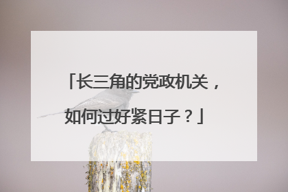 长三角的党政机关，如何过好紧日子？
