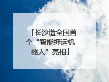 长沙造全国首个“智能押运机器人”亮相