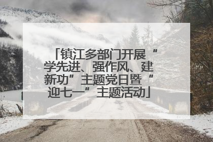镇江多部门开展“学先进、强作风、建新功”主题党日暨“迎七一”主题活动