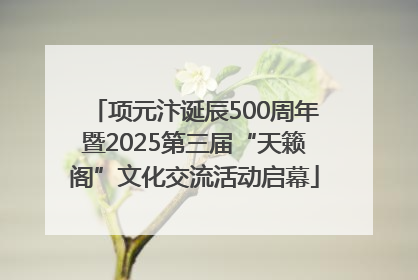 项元汴诞辰500周年暨2025第三届“天籁阁”文化交流活动启幕