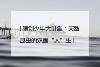 领创少年大讲堂：天敌昆虫的双面“人”生