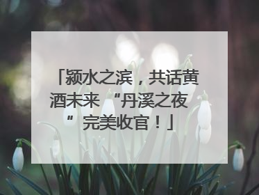 颍水之滨，共话黄酒未来 “丹溪之夜”完美收官！
