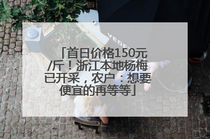 首日价格150元/斤！浙江本地杨梅已开采，农户：想要便宜的再等等