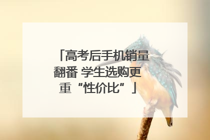 高考后手机销量翻番 学生选购更重“性价比”