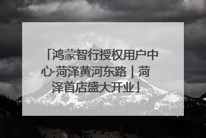鸿蒙智行授权用户中心·菏泽黄河东路｜菏泽首店盛大开业