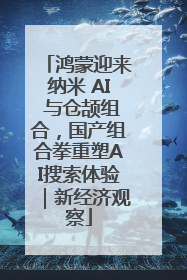 鸿蒙迎来纳米 AI 与仓颉组合，国产组合拳重塑AI搜索体验｜新经济观察