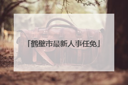 鹤壁市最新人事任免