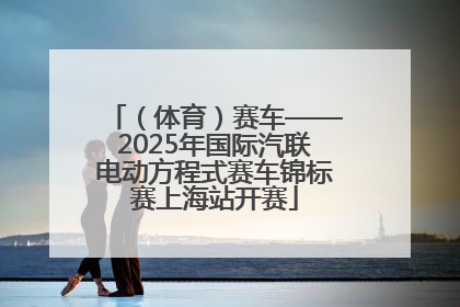 （体育）赛车——2025年国际汽联电动方程式赛车锦标赛上海站开赛