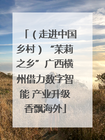 （走进中国乡村）“茉莉之乡”广西横州借力数字智能 产业升级香飘海外